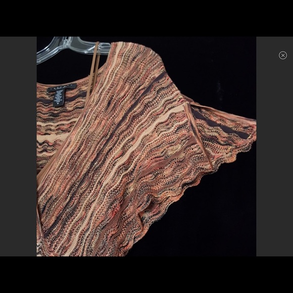 Laundry Shell Segal Zig Zag Knit Faux Wrap Dress - Picture 4 of 8